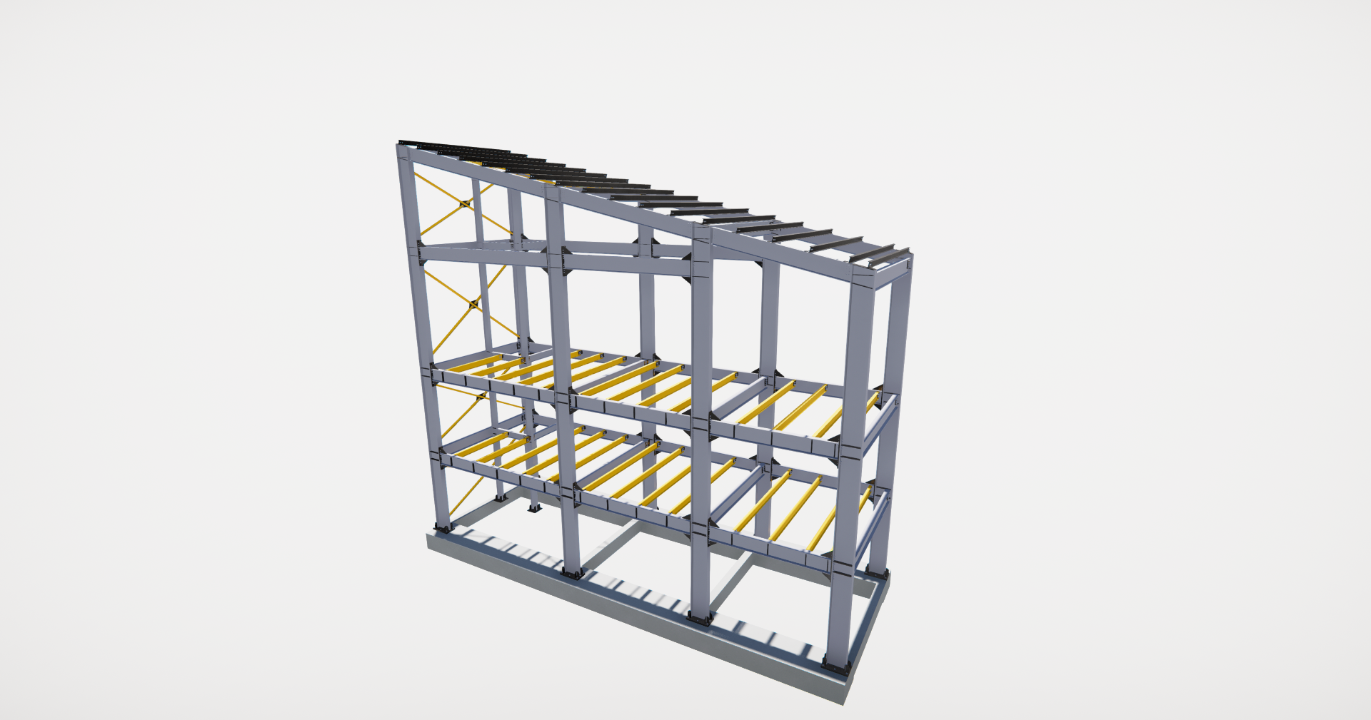 Çelik konstrüksiyon çelik yapı Tekla structure Statik proje profesyonel çelik kurumsal çatı korkuluk çelik çatı sundurma depo hangar